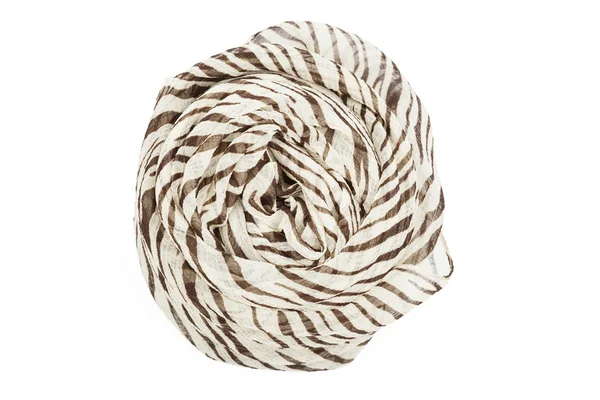 En beige och brun sidenscarf associerade ökade — Stockfoto