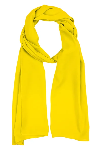 Foulard en soie jaune — Photo