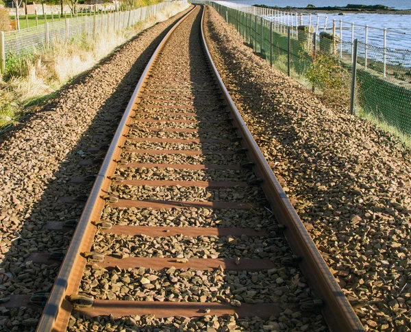 Close-up of train tracks — Stock Photo, Image