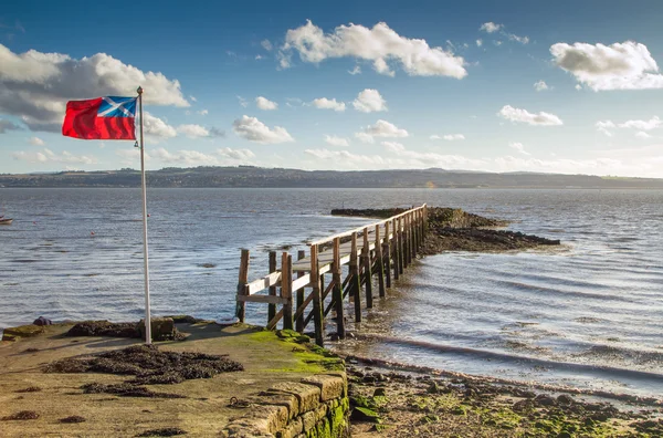 Hermoso muelle antiguo en Escocia — Foto de Stock