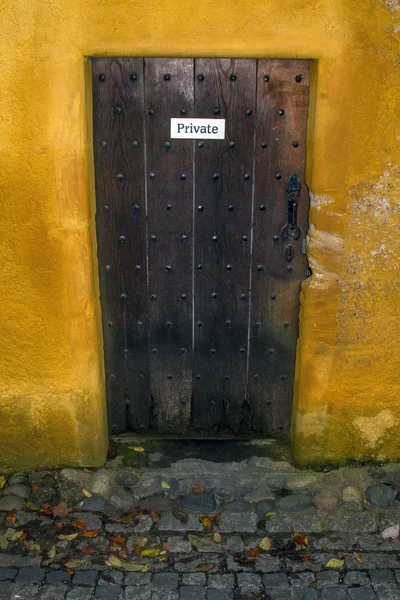 Private Sign on door — Stock Photo, Image
