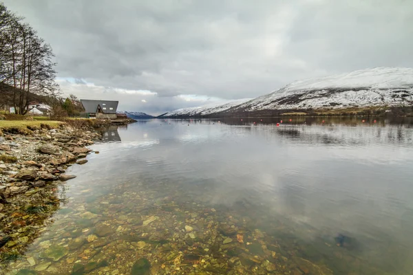 Underwater stones at lochernhead — Stock Photo, Image