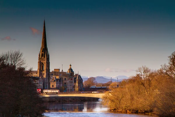 Church on the River Tay — Stock Photo, Image