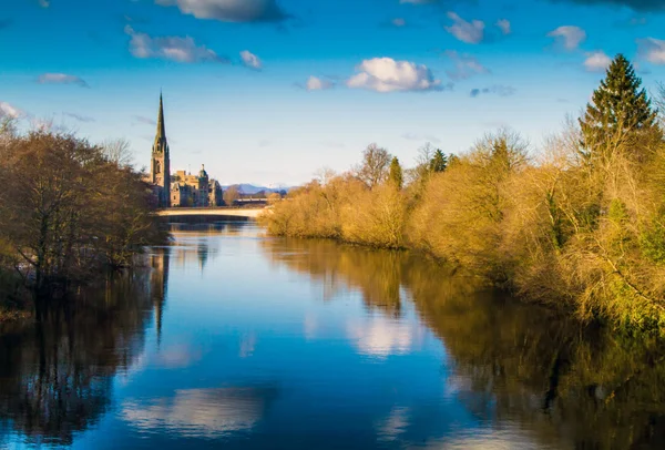 El río Tay, Perth Escocia —  Fotos de Stock