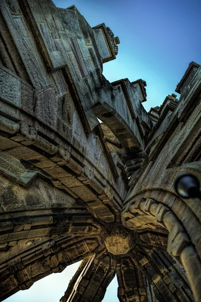 Podrobné architektury na vrcholu wallace monument — Stock fotografie