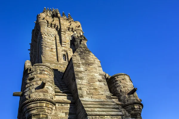 Zijaanzicht van het wallace monument landmark — Stockfoto