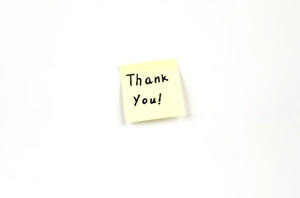 Nota: "Obrigado !" — Fotografia de Stock
