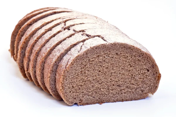 Ekmek dilimleri kesmek — Stok fotoğraf