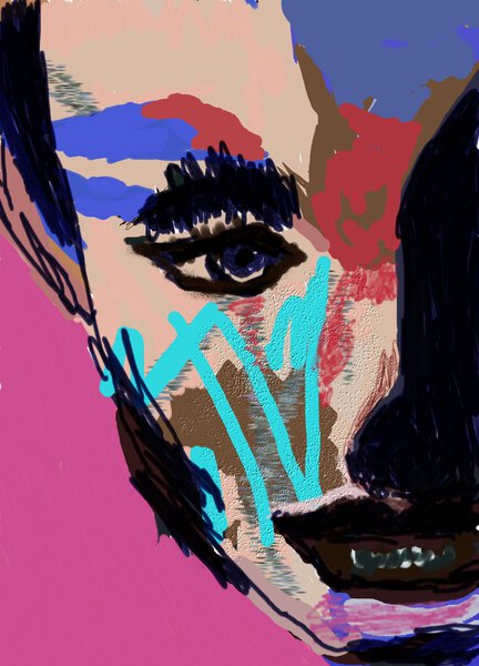 Абстрактный портрет женщины
