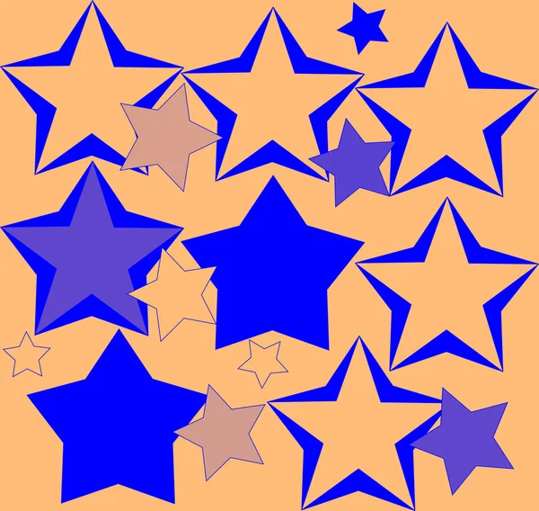 Gekleurde sterren — Stockfoto