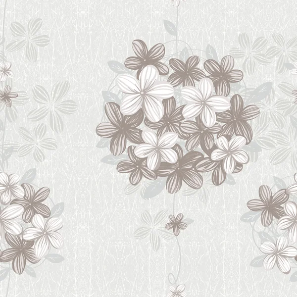 Livfull upprepning av blommor - För att enkelt göra sömlösa mönster använda den för att fylla alla konturer — Stockfoto