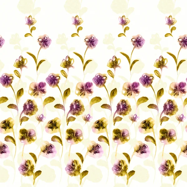 Repetição vívida floral — Fotografia de Stock