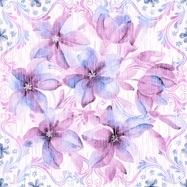 Vivid repeating floral — Stock Photo, Image