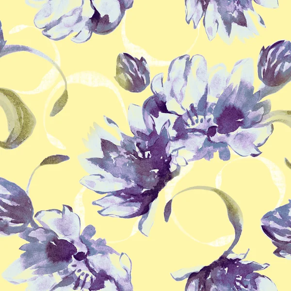 Vivid repeating floral pattern — Stock Photo, Image