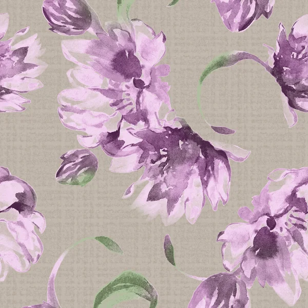 Lebhafte Wiederholung floraler Muster — Stockfoto