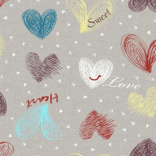 Hearts seamless pattern — Stock Photo, Image