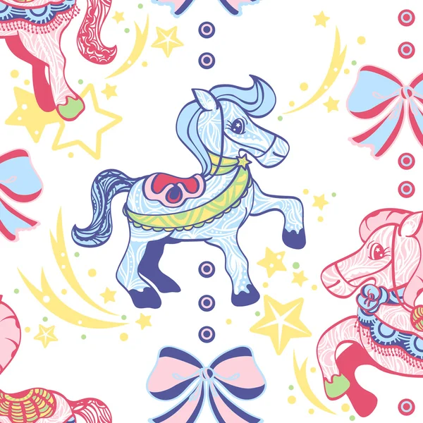 Horse seamless pattern. — Stock Photo, Image