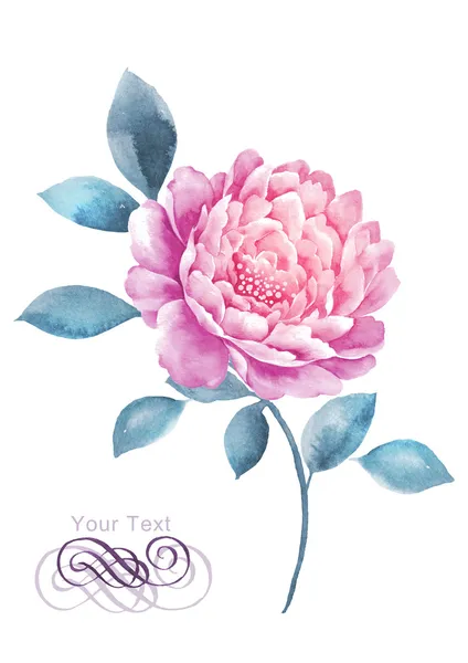 Sulu Boya çizim çiçek