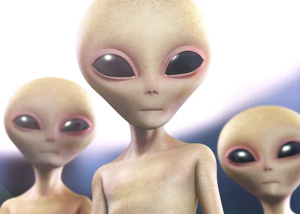 3d aliens — Stock Photo, Image