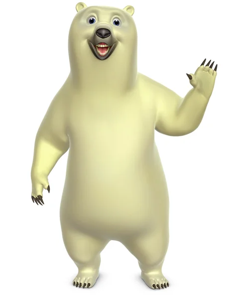 Urso polar dos desenhos animados — Fotografia de Stock