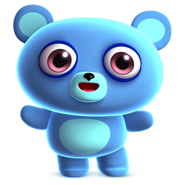 Blue teddy bear — Stock Photo, Image