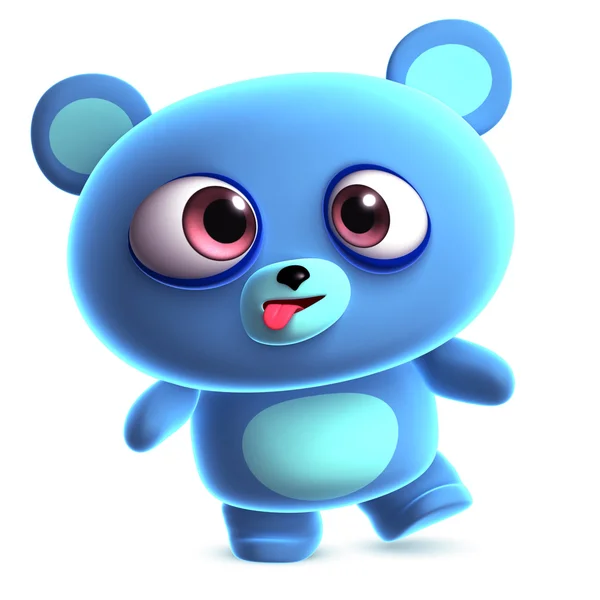 Urso azul louco — Fotografia de Stock