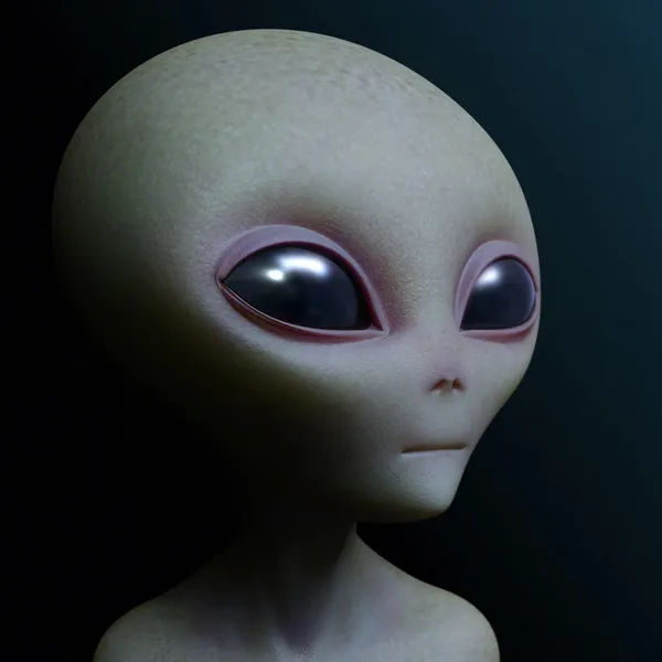 Серый инопланетянин — стоковое фото
