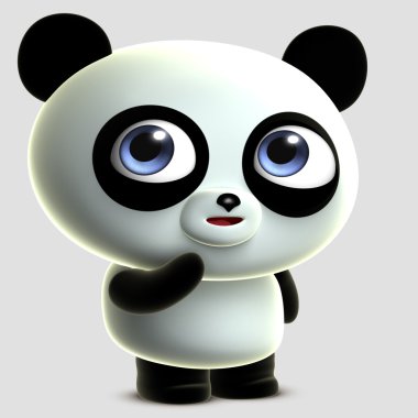 sevimli çizgi panda