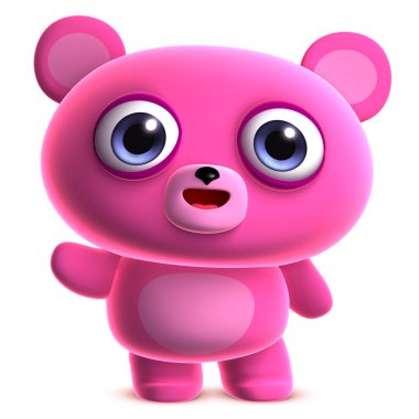 pembe bir oyuncak ayı