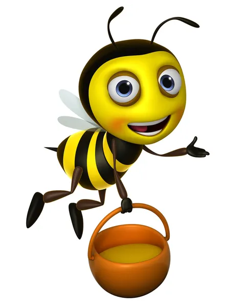 Cartoon honey bee — Stock Photo, Image