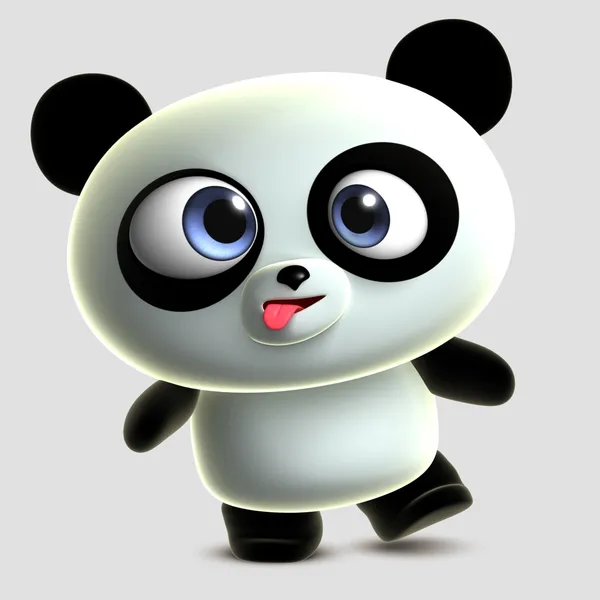 Pazzo panda — Foto Stock