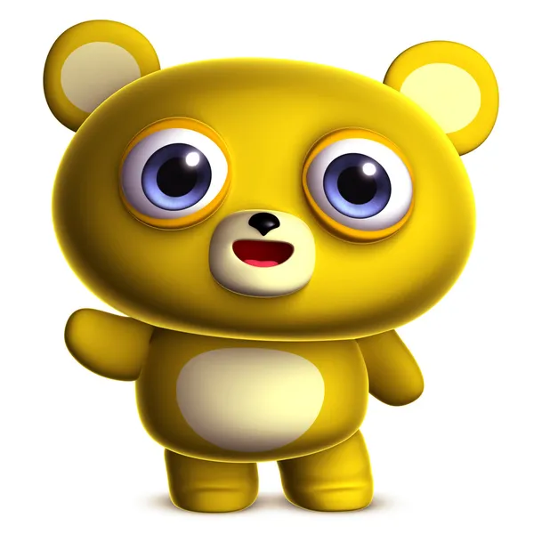 Urso amarelo — Fotografia de Stock