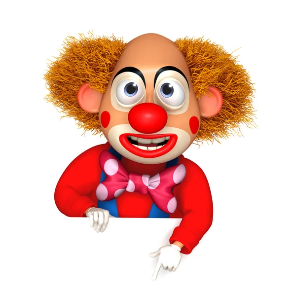 Kreslený klaun — Stock fotografie