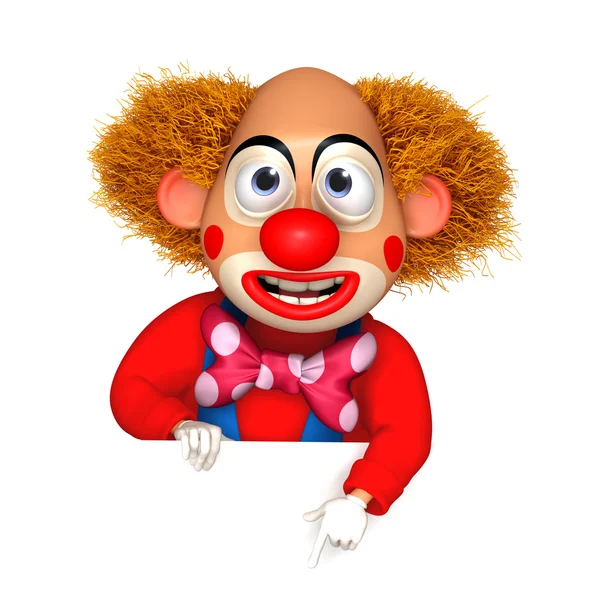 Tecknad clown — Stockfoto