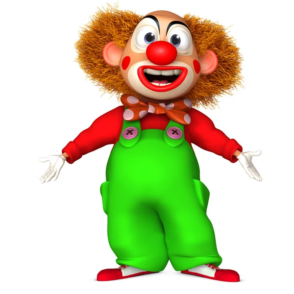 3D-clown — Stockfoto