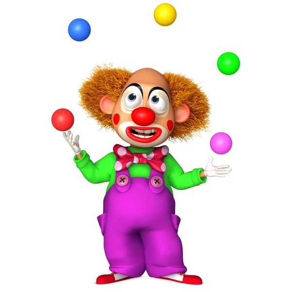 Clown cartone animato — Foto Stock