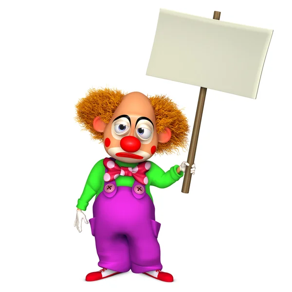 Clown cartone animato — Foto Stock