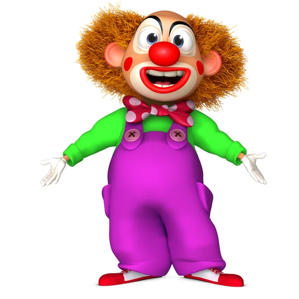 Tecknad clown — Stockfoto