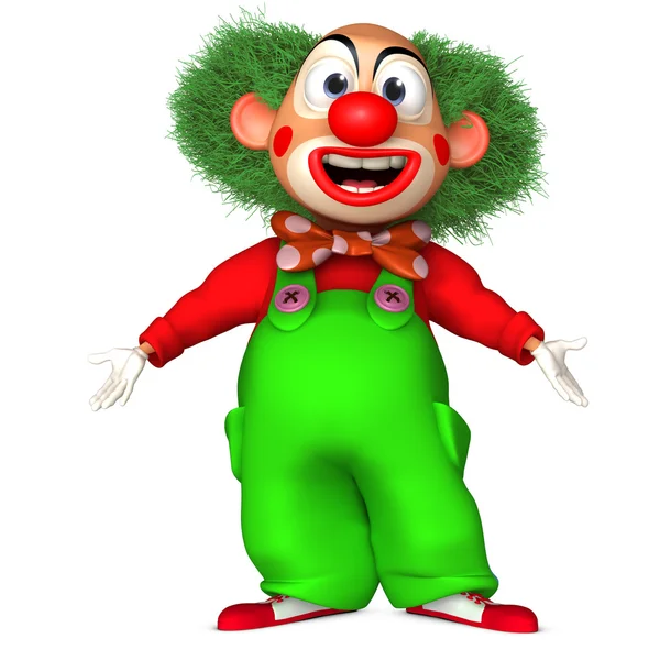Мультяшный клоун — стоковое фото