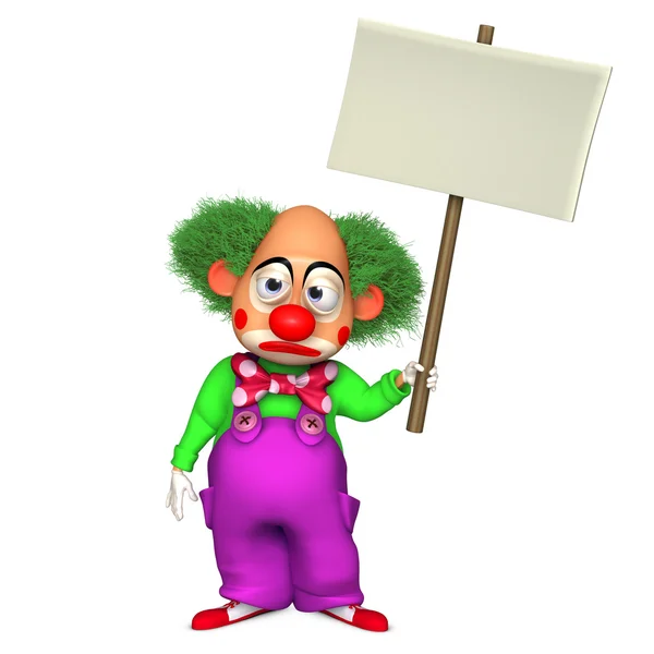 Zeichentrickclown — Stockfoto