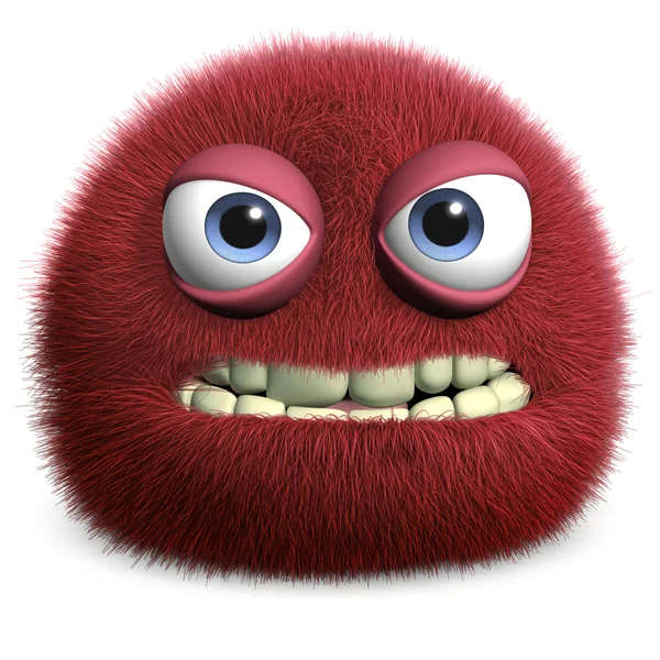 Red hairy ball — Stock Photo, Image