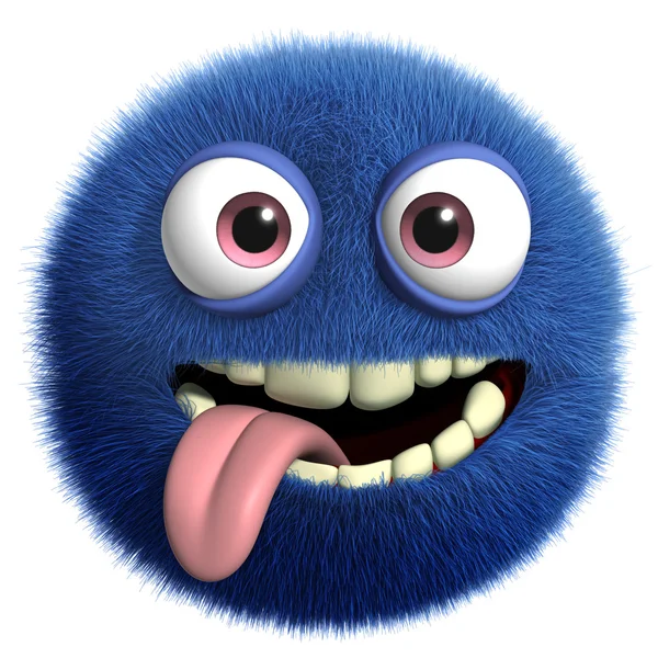 Blue cute monster — Stock Photo, Image