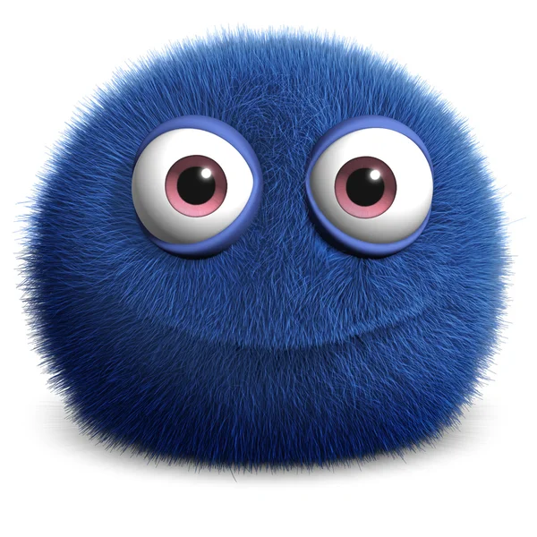 Blue cute monster — Stock Photo, Image