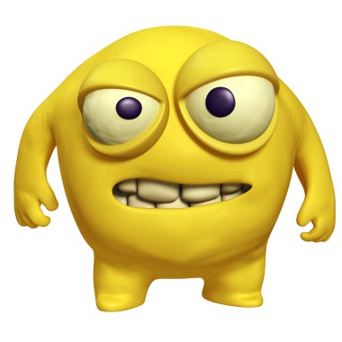 Halloween sarı monster