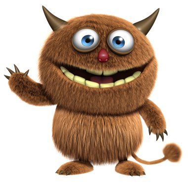 şirin tüylü yaratık