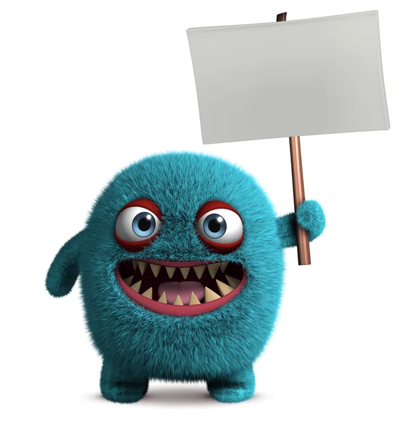 Schattig harig monster — Stockfoto