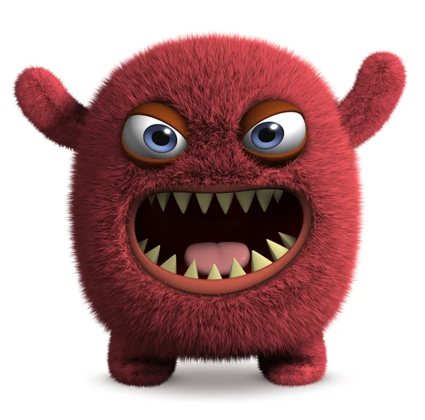 Cute furry monster — Stock Photo, Image