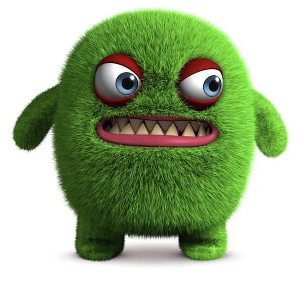 Cute furry monster — Stock Photo, Image