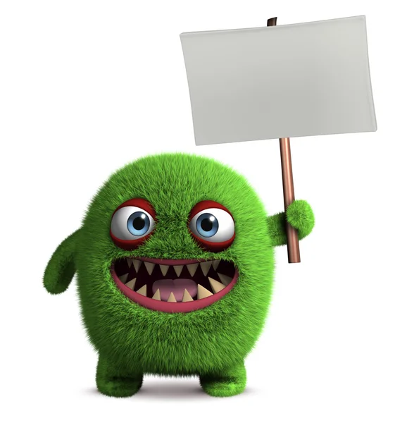 Cute furry monster — Stock Photo, Image