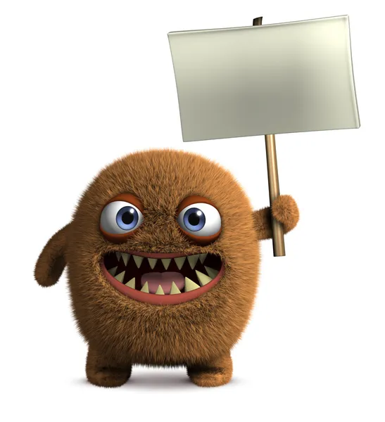 Furry monster — Stock Photo, Image